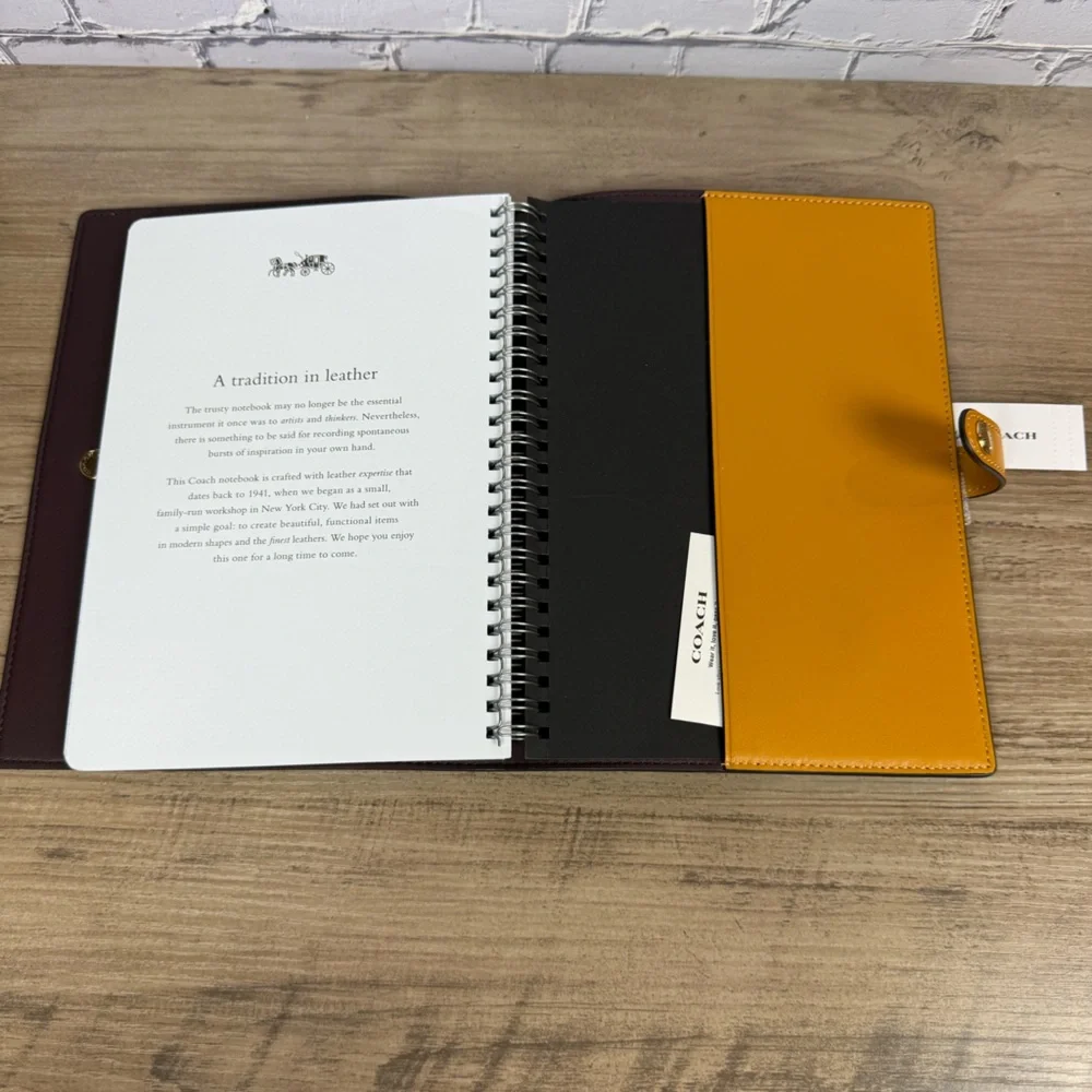 Coach Notebook yellow flowers with a free Planner Set Price Is firm - Picture 4 of 16